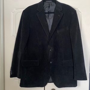 Almost new Geoffrey Beene fine wale corduroy blazer true black great condition